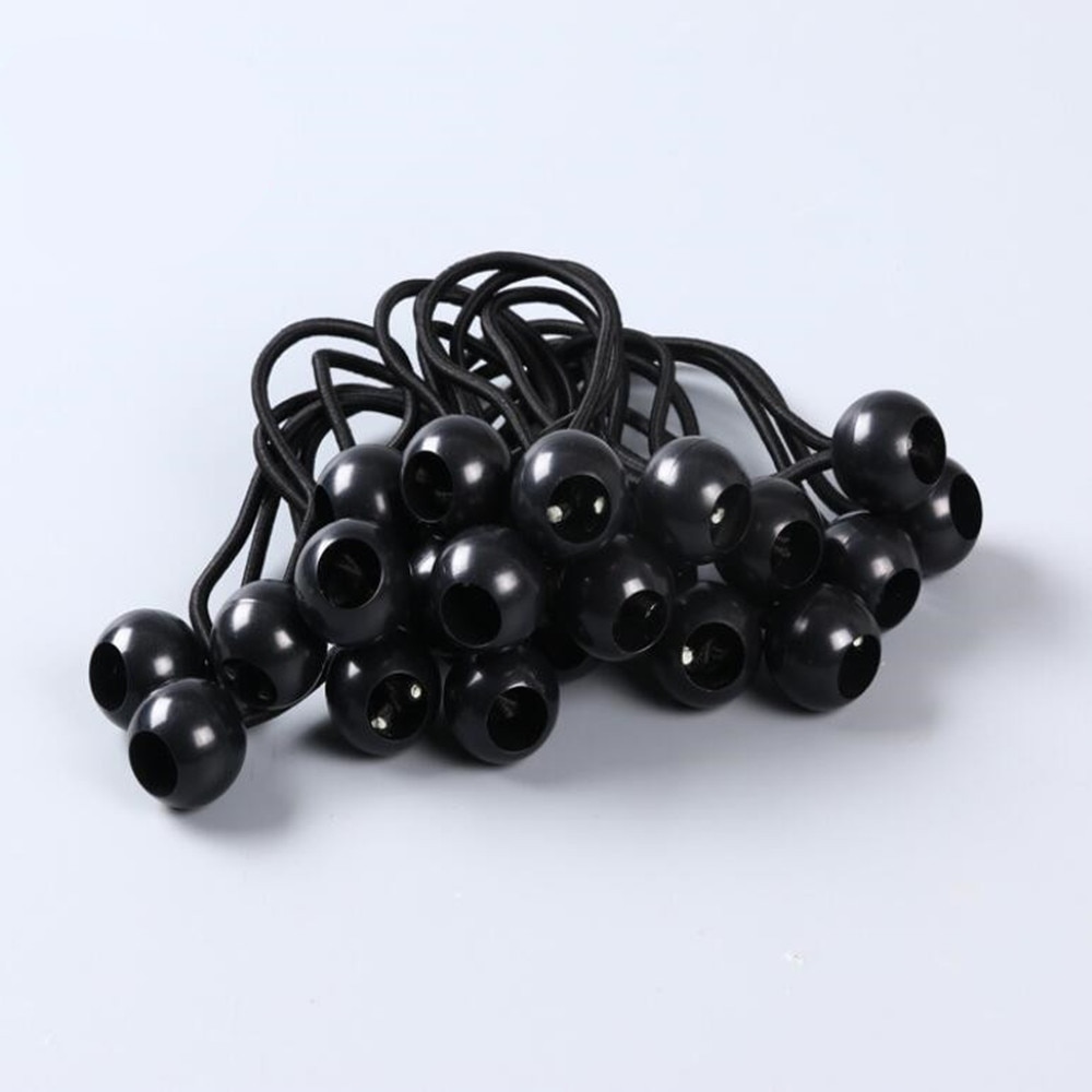 5 stuks* zwarte bal bungee elastisch schokkoord bungees zeildoeken tentband elastisch touw bal