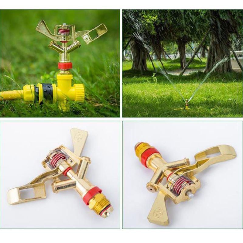360 â° roterande bevattningssprinkler 3/4 tum gårdsbevattning trädgårdssprutmunstycke rocker