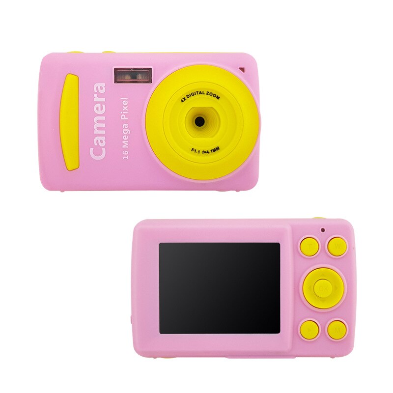 2.4 Inch 16MP 720P Mini LSR Cam Digital Camera for Kids Baby Cute Cartoon Multifunction Toy Camera Children Birthday Best