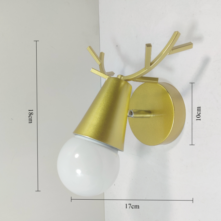 Nordisk/gylden væglampe soveværelsesindretningslamper til/stue/spisestue/væglampe i glas led-væglampe belysning til stue: < 2700k / Rød