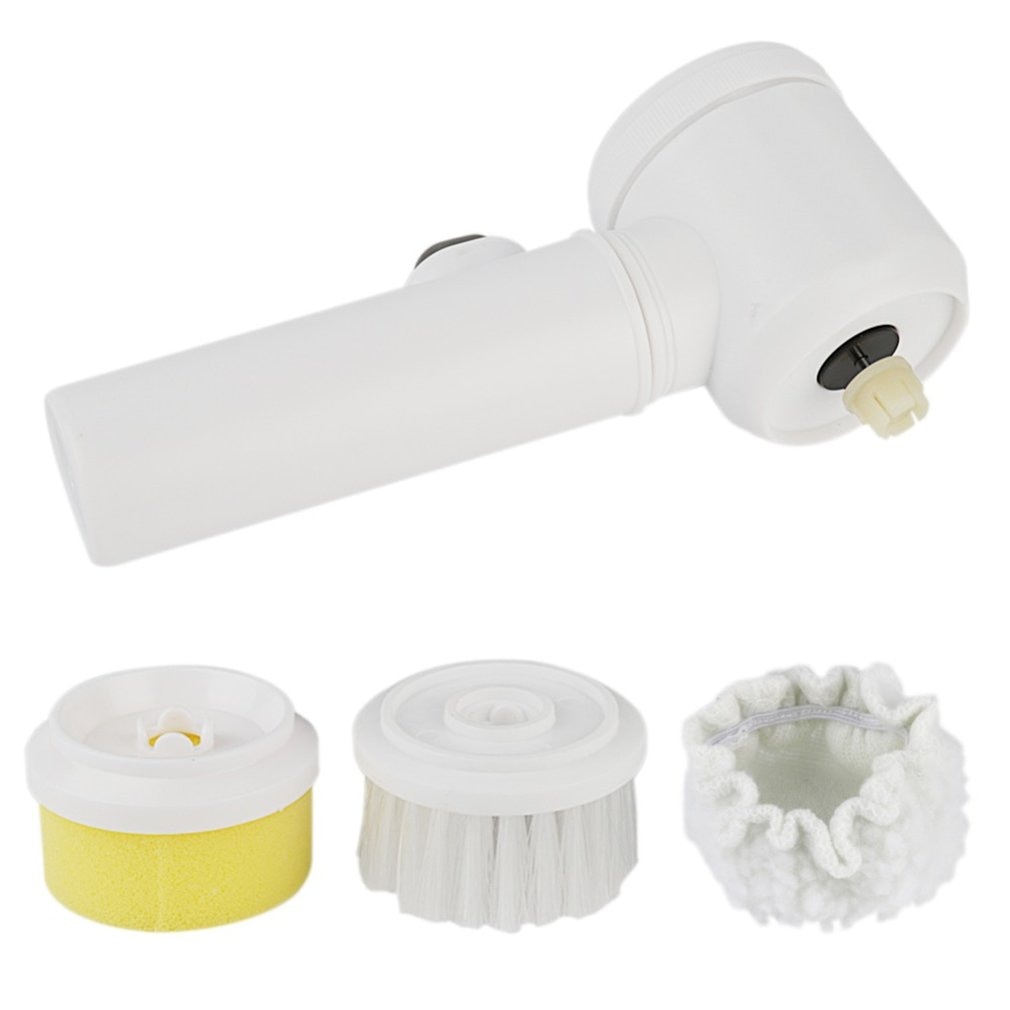 Brosse de nettoyage électrique à main 5 en 1 | Brosse pour salle de bains, baignoire brosses, brosse de lavage de cuisine, outils de nettoyage à domicile