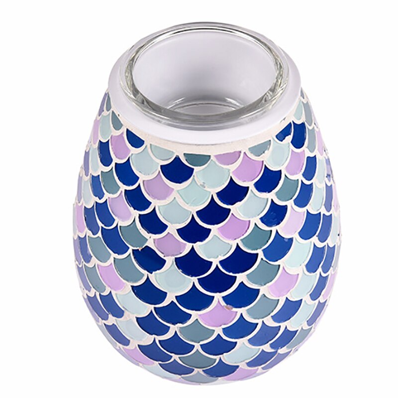 Difusor de aceite esencial, calentador de cera de vidrio, quemador eléctrico de cera de incienso, fragancia, luz nocturna, Aroma, decoración de decorativos