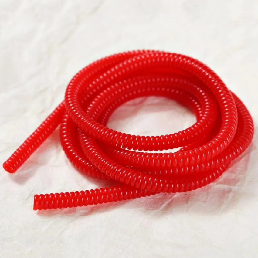Soporte de Cable sólido de 60CM, Protector de Cable en espiral de TPU, organizador para el hogar: YELLOW