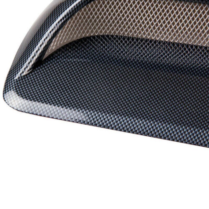 Universal Carbon Fiber Air Flow Intake Hood Scoop Vent Bonnet Cov U75 10.8 Inch
