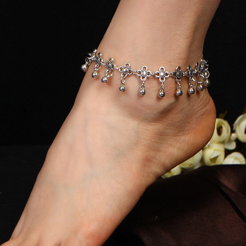 4 stijlen bohemian eenvoudige dames enkelbandjes blotevoeten gehaakte sandalen voetsieraden 2022 trends: Sl078