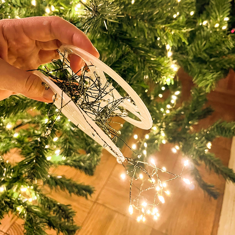 Batteriebetriebene Kupferdraht-Lichterkette – 10 LED-Sterne, 1 M Länge, 3 Leuchtmodi – Für Weihnachtsbaum, DIY, Innen &