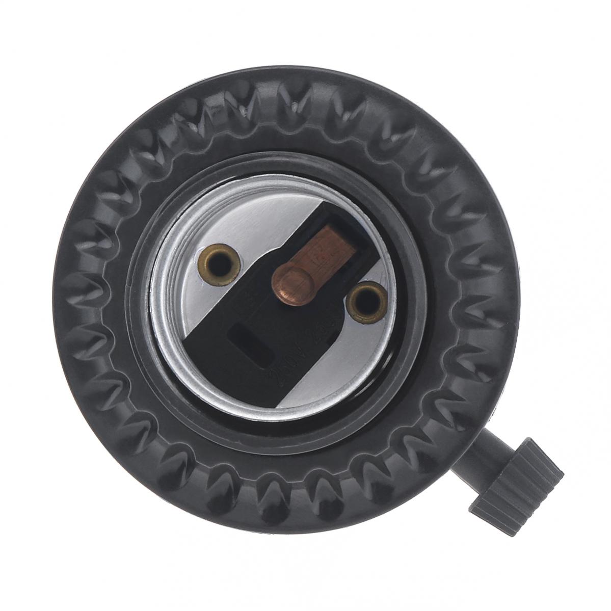 2pcs E26 Lamp Socket Replacement Lamp Phenolic Socket with Lamp Shade Ring for Table Floor Lamp Repair Kit Bulb Sockets