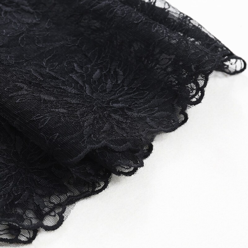 Spetsar halka slip kjolar extender elastisk midja a-line ihålig underkjol underkjol