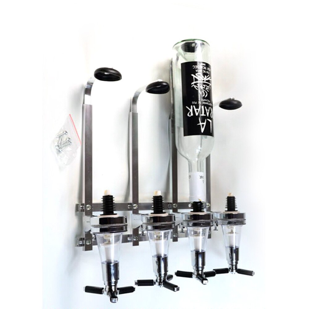 Wine Dispenser Machine Wall Mounted 4-station Liquor Bar Butler Drinking Pourer Home Bar Tools For Beer Soda Coke Fizzy Soda: Default Title