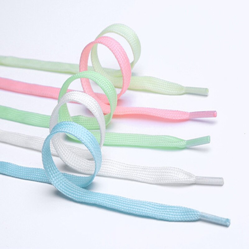 1pair Luminous Shoelaces Fluorescent Shoelace sneakers Shoelace Glow in Dark Night Glowing Shoe Laces Shoestring