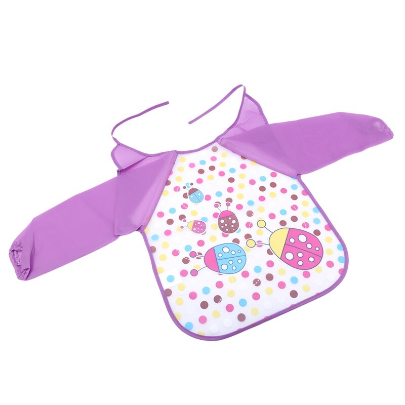 Baby Slabbertjes Waterdicht Lange Mouwen Schort Cartoon Patronen Voedings Smock