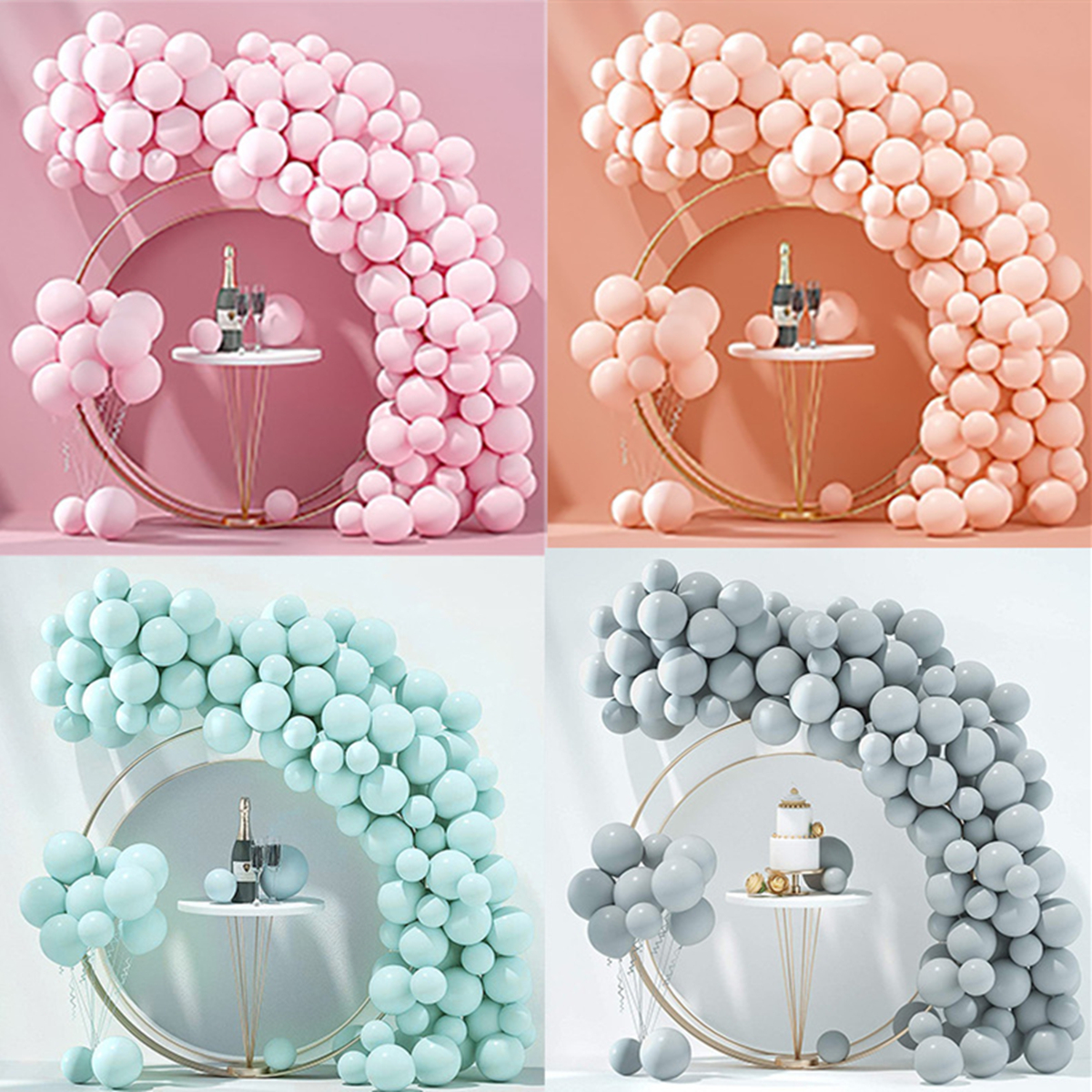 Ballons Macaron en Latex de 10 Pouces, 40/50 Pièces, 256 Globos, pour Anniversaire, Nouvel An, Mariage, ixPréChristophe, Noël, Thanksgiving