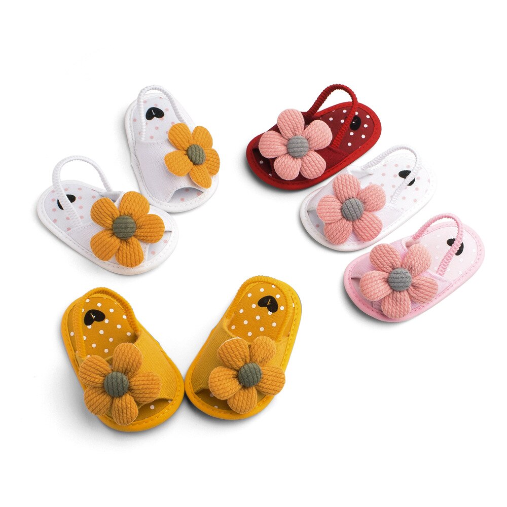 Zomer Zonnebloem Baby Sandalen Zachte Bodem Peuter Schoenen 0-1 Jaar Oude Baby Meisjes Baby Schoenen Meisjes baby Boy Schoenen