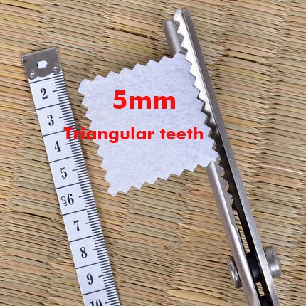 Sewing Cut 23.5cm Zig Zag Dressmaking Tailor Leather Handicraft Fabric Shear Pinking Scissor Textile DENIM DIY Upholstery Tool s: 5mm Triangular