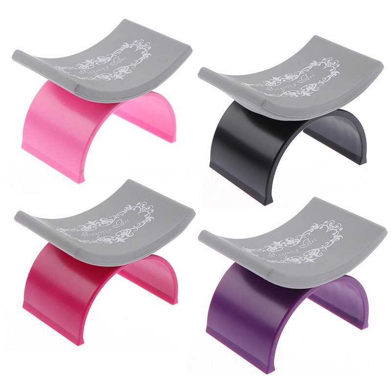 1Pcs U Vorm Plastic & Siliconen Kussen Kussen Salon Hand Houder Pad Nail Art Arm Rest