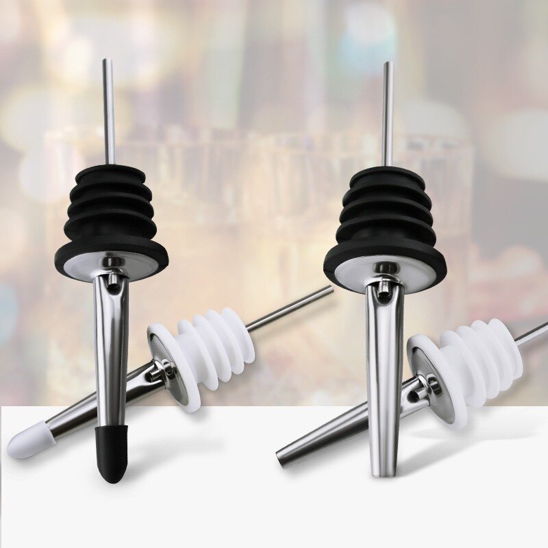 1/3Pcs Rvs Whisky Liquor Olie Fles Schenker Cap Uitloop Stopper Mond Dispenser Barman Keuken Gereedschap Bar accessoires