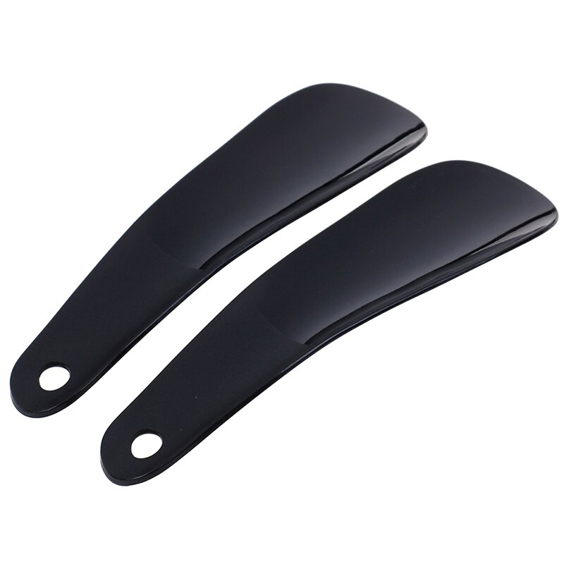 2Stck 16cm Professionelle flexibel Schuh Heber Schuhe Zubehör Kunststoff Schuhlöffel Schuh Hörner Löffel Bunte: Schwarz