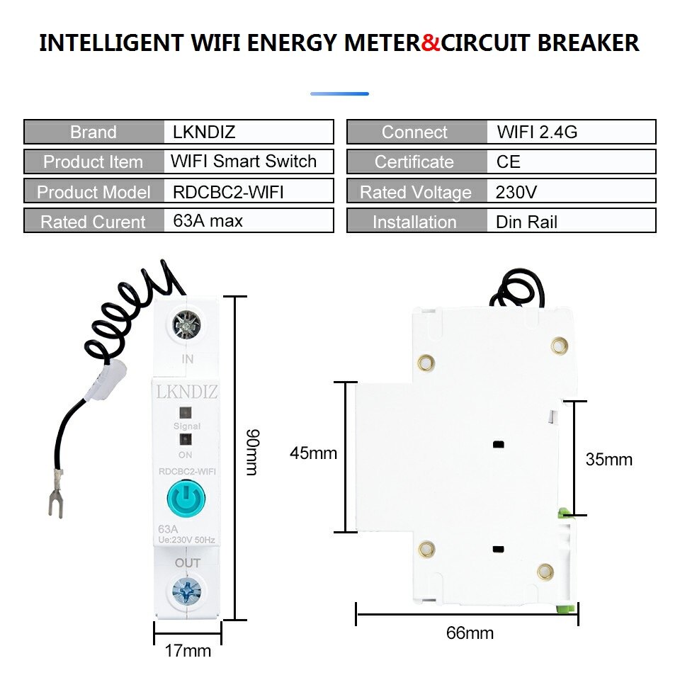 1p ewelink din rail yksivaiheinen wifi -älykäs energiamittari virrankulutus kwh -mittari wattimittari ja alexa google älykkääseen kotiin