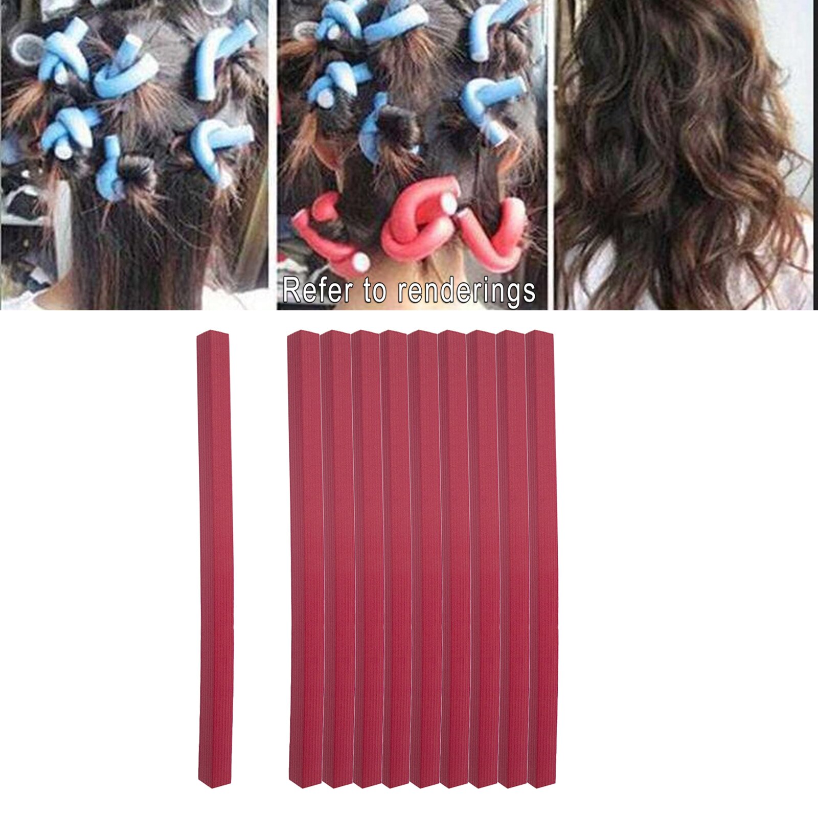 Foam Hair Roller Spiral Wavy Curl Hair Tool Self Grip Soft Stylish Bendy Curling Rods Roller Set Curl Stick Hair Curler
