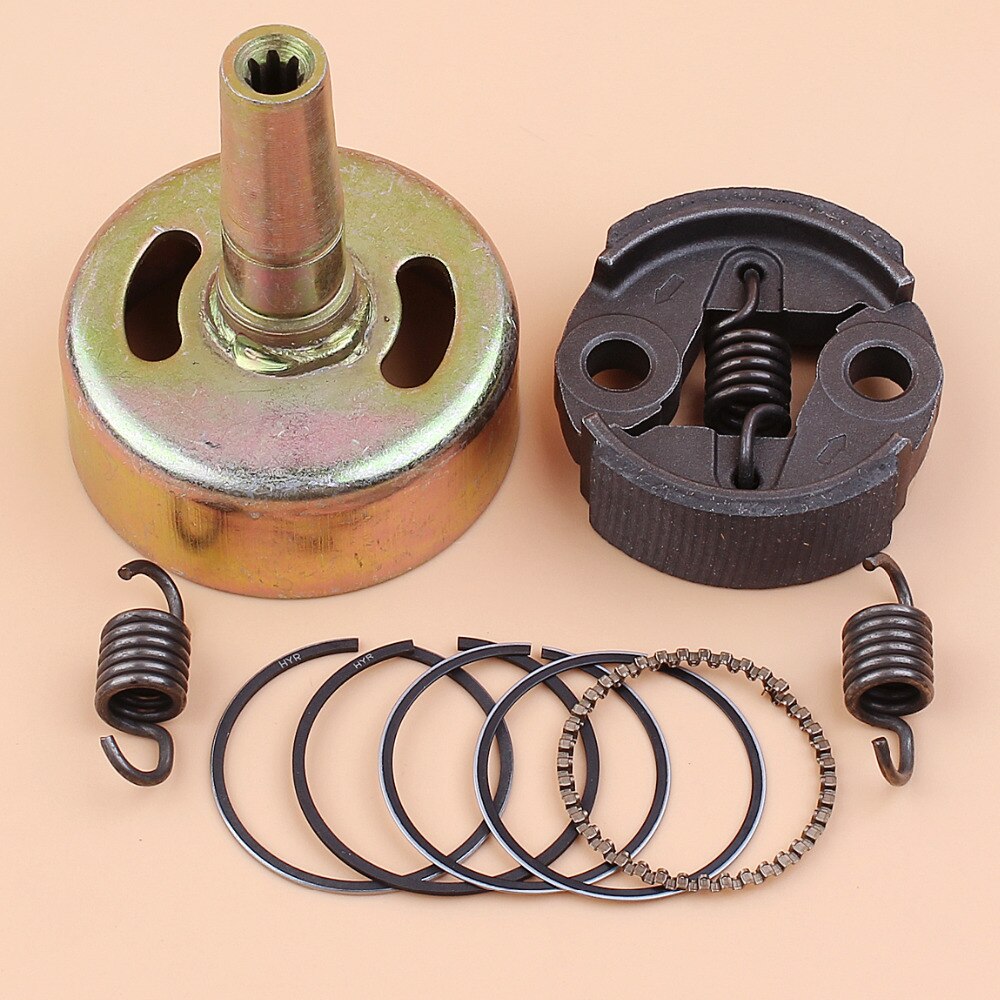7 Tanden 7 T Clutch Drum Bell Pinion Lente & Zuigerveren Kit Voor Honda GX25 GX25N GX25NT GX25T HHT25S motor 4 Takt Trimmer