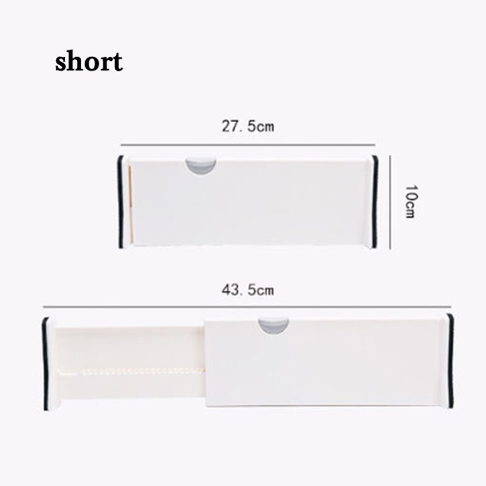 Adjustable Closet Organizer Storage Shelf Wall-Mounted Kitchen Rack Space Saving Wardrobe Decorative Shelves Cabinet Holders: 27.5-43.5cm x10cm