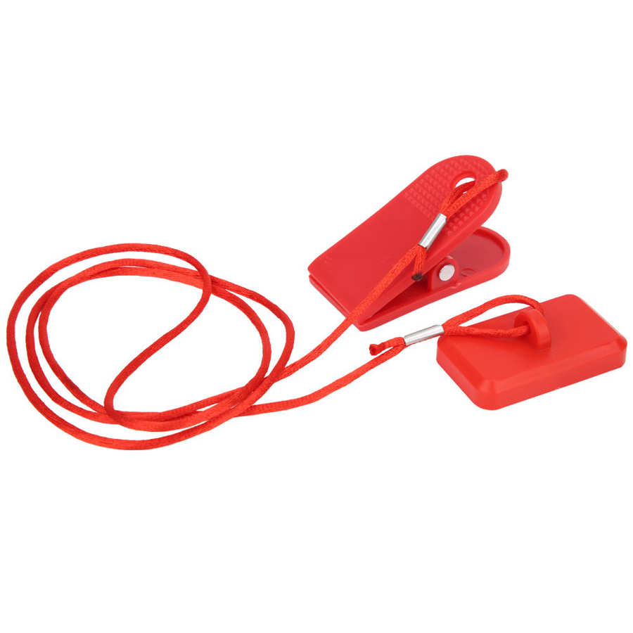 2 uds. Interruptor de seguridad para máquina de correr, llave de imán de bloqueo, accesorio Universal, Clip rectangular, cinta de correr, interruptor de seguridad