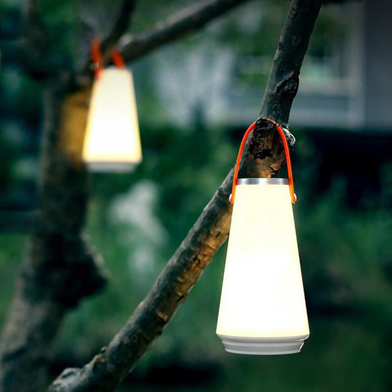 Dejlig bærbar trådløs led natlampe til hjemmet bordlampe usb genopladelig trykkontakt udendørs camping nødlys