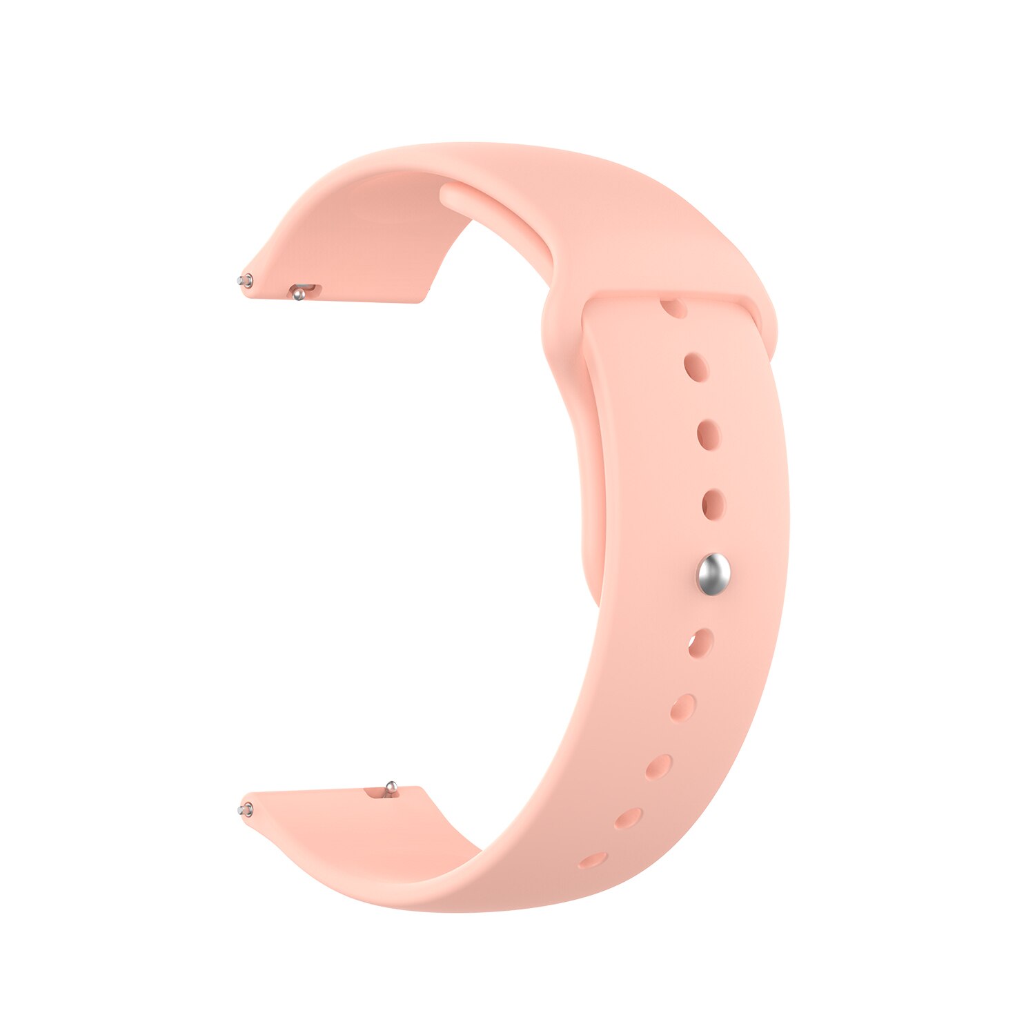 18mm Silicone Wrist Band Strap for Ticwatch c2 Rose Gold Version Watchband Silicone Wrist Strap 18mm for huawei S1/ B5/fit/watch: light pink