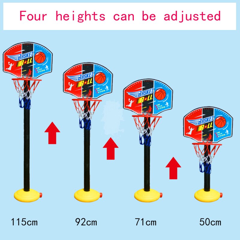 freundlicher Basketball Band Einstellbare Basketball Band mit Basketball Pumpe draussen Spielzeug eltern-Art-Aktivität Spielzeug WYW