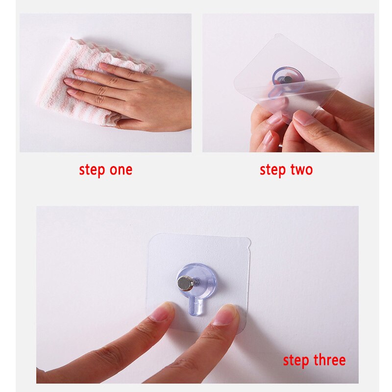 10pcs Punch-Free Non-Marking Screw Stickers Wall Picture Hook Invisible Traceless Hardwall Drywall Picture Hanging Kit