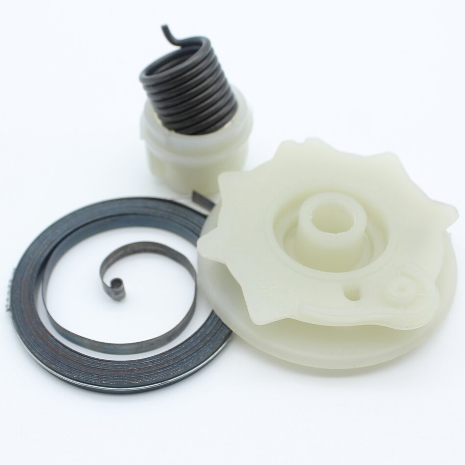 Recoil Rewind Pull Starter Spring Pulley Hub Kit For HUSQVARNA 142 137 E 142E 137E Petrol Chainsaws Replace Parts