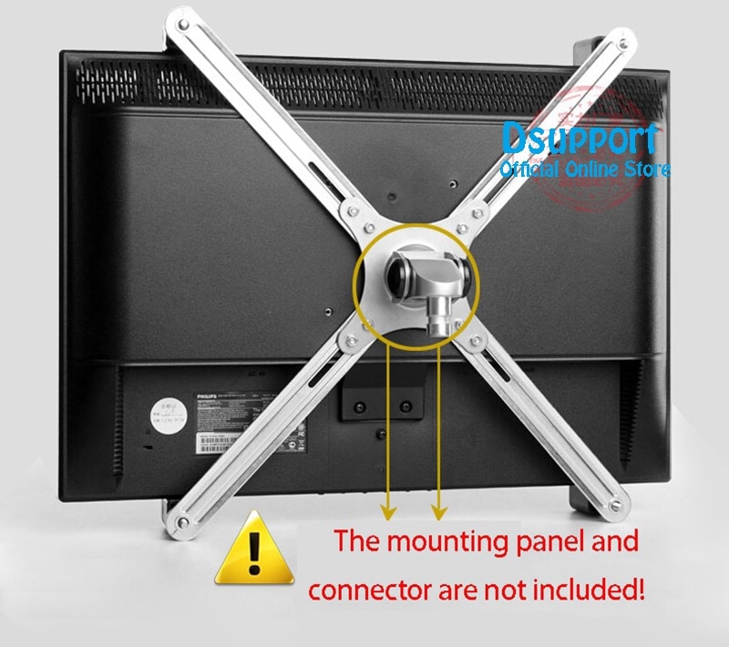 Adapter Onderdelen Extension VESA Bevestigingsbeugel/Monitor Houder Ondersteuning voor 14-27 inch Geen montagegat Monitoren LCD display Mount