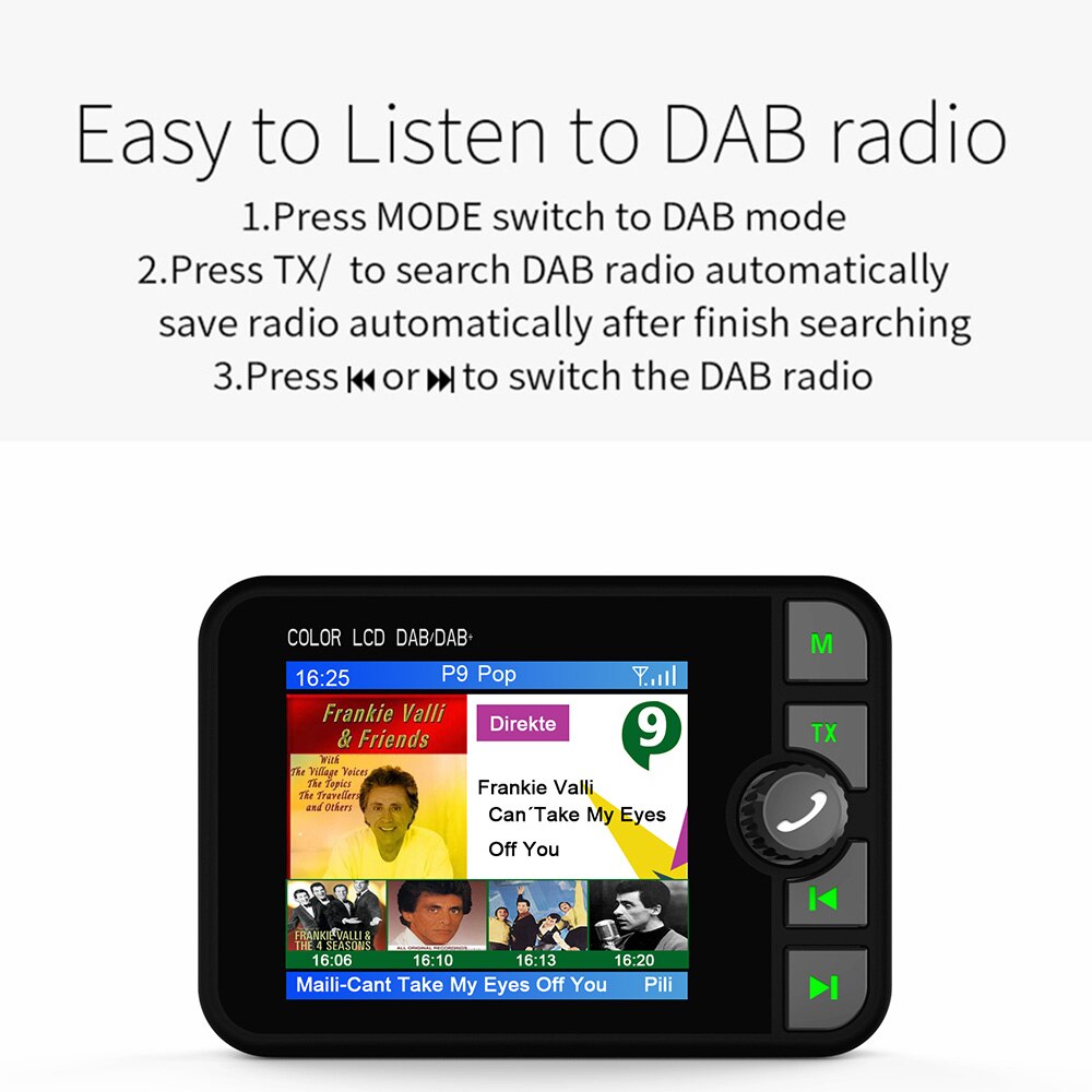 Universal DAB Radio Receiver DAB+ Box USB Stick Car DAB Turner Digital Broadcasting with SMA Antenna For Android Car Player