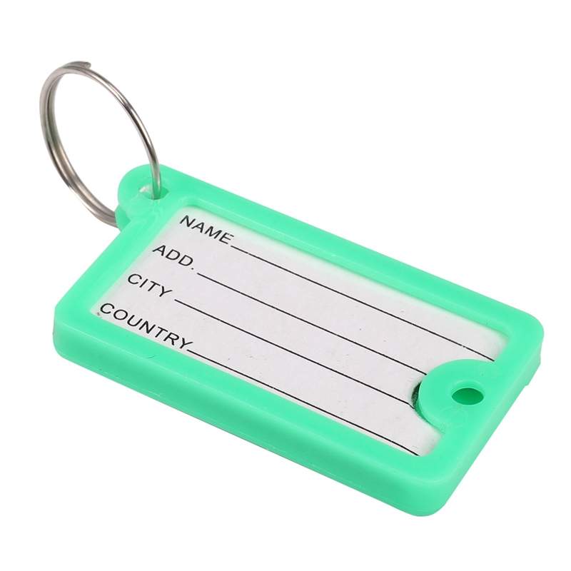 50 x plastic key tag identification tag