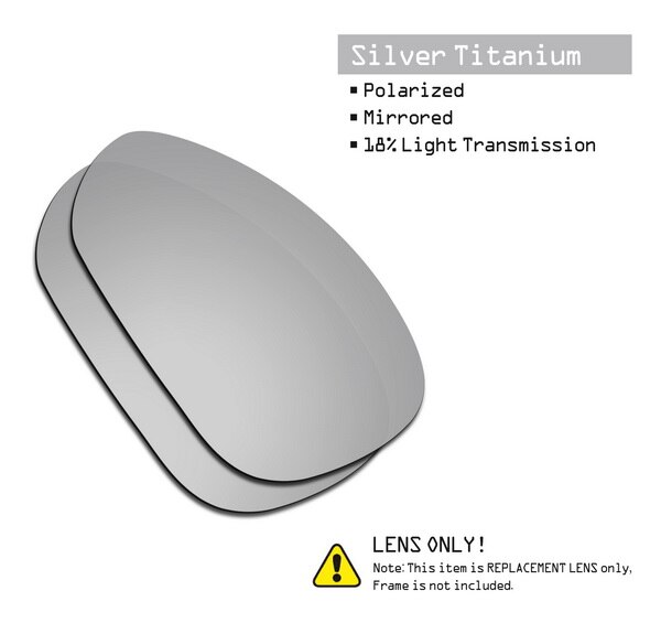 SmartVLT Vervanging Lenzen Gepolariseerde voor Oakley Crosshair 1.0 (2005) Zonnebril-Meerdere Paren Verpakt: Titanium-ShieldCoat