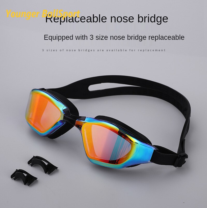 Swimming Waterproof Soft Silicone Glasses Swim Eyewear Clear HD Anti-Fog UV Men Women Goggles Diving Glasses Adlut