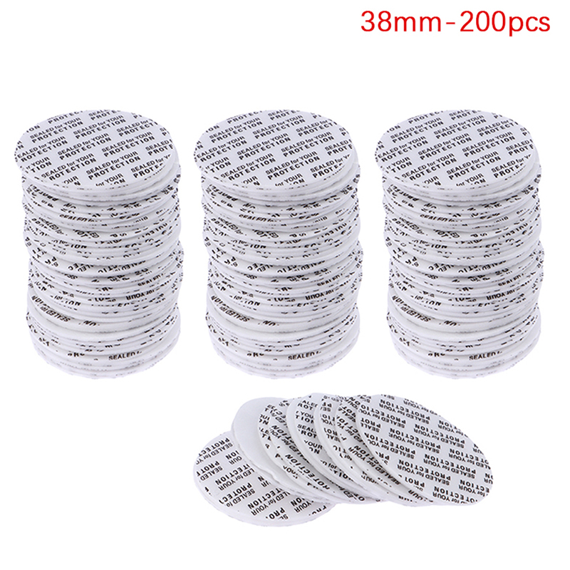 200Pcs Self-adhesive Foam Pressure Sensitive Seal Cap Lining Tamper Resistant Seals Liner For Cosmetic Jar Bottle Pot 20MM-82MM: plum