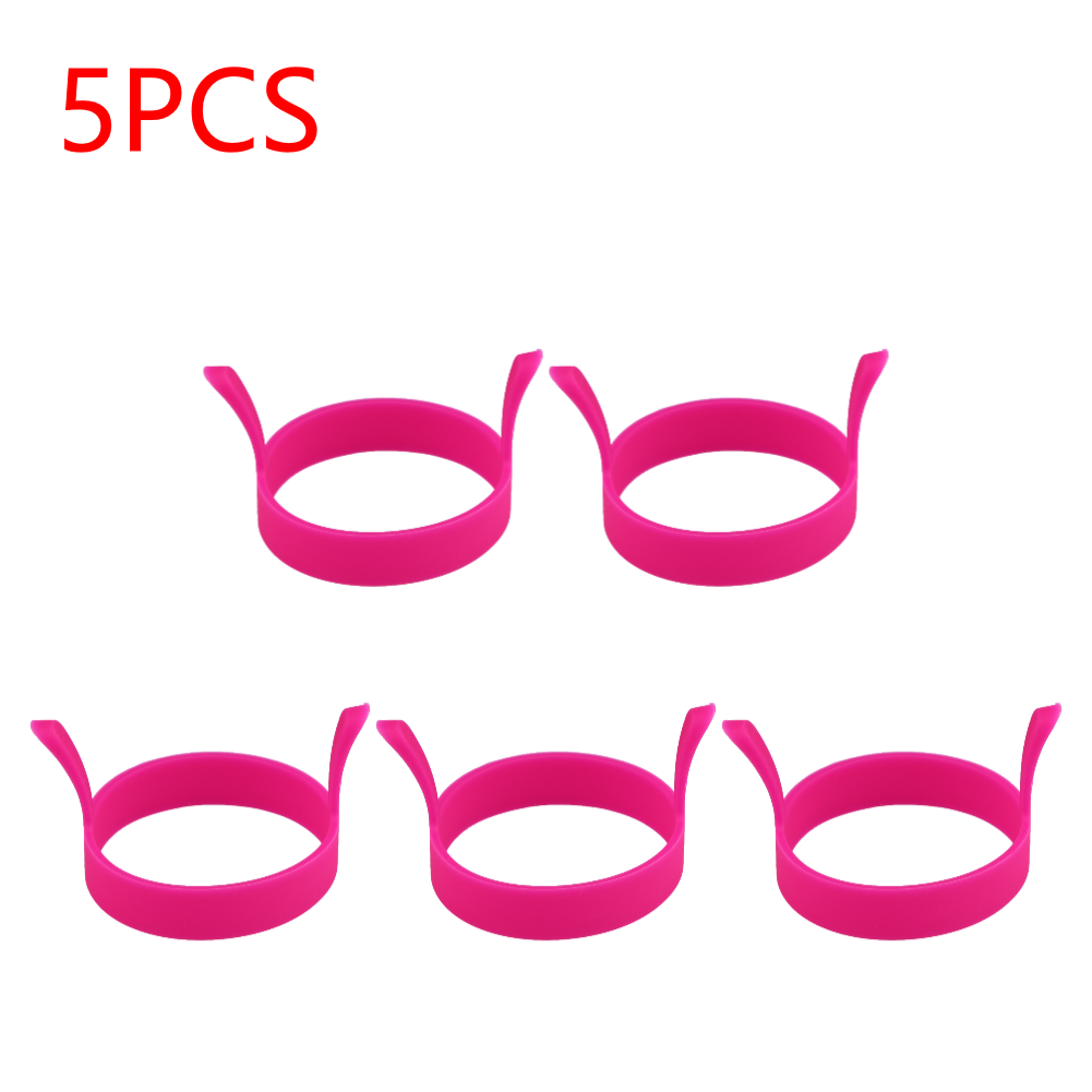 Silicone Ring Fried Egg Mold Nonstick Pancake Ring Molds Omelette Fried Egg Mold Cooking Frying Egg Mould Kitchen Cooking Gadget: Champagne