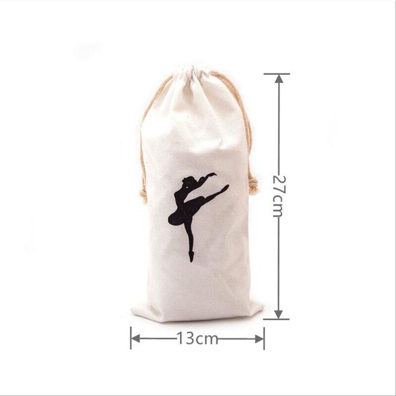 Ruoru-Bolsa de Ballet con cordón para niñas, bolso de Color blanco para zapatos de punta de bailarina, bolsos, accesorios de baile