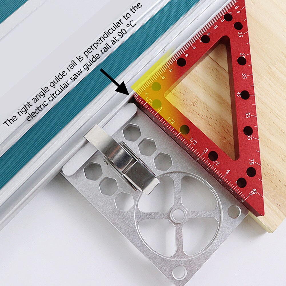 Universal Woodworking 90 Degree Right Angle Guide Rail Electric Circular Saw Track Engraving Machine Carpenter Tools for Makita