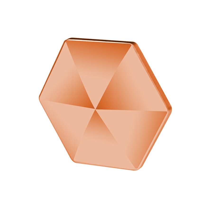 Desktop Flipo Flip Decompression Artifact Fingertip Flip Toy Spinning Top: Hexagon orange