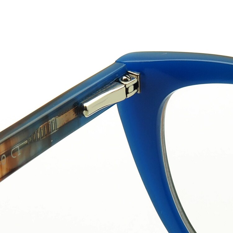 Women Hand Made Acetate Eyeglass Frames for Women Cateye Two-Toned Glasses Frames Light Spectacles Pink Blue Green