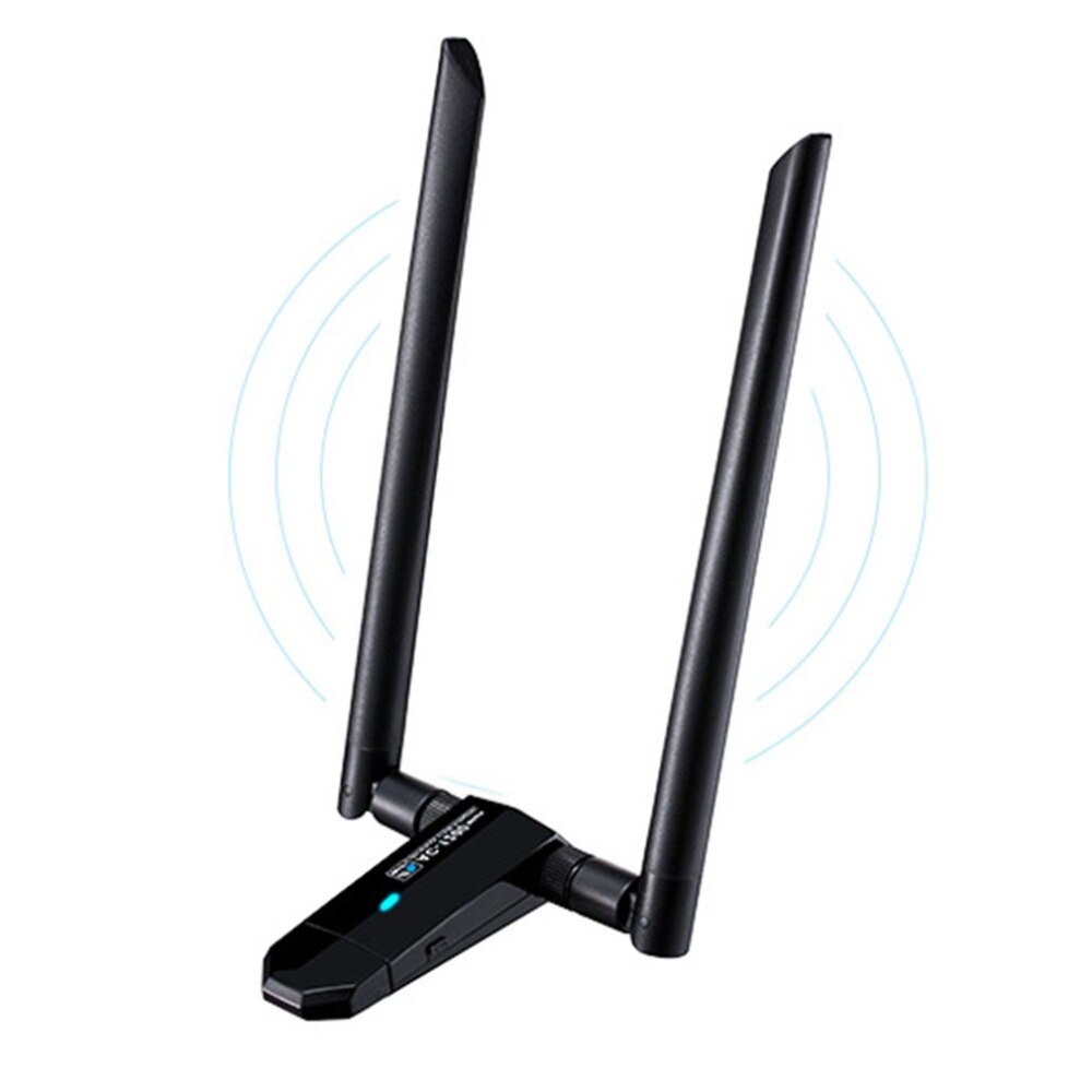 1200Mbps Long Range Dual Band 5GHz Wireless USB 3.0 WiFi Network Adapter Antennas for Home Office Desktop Laptop PC