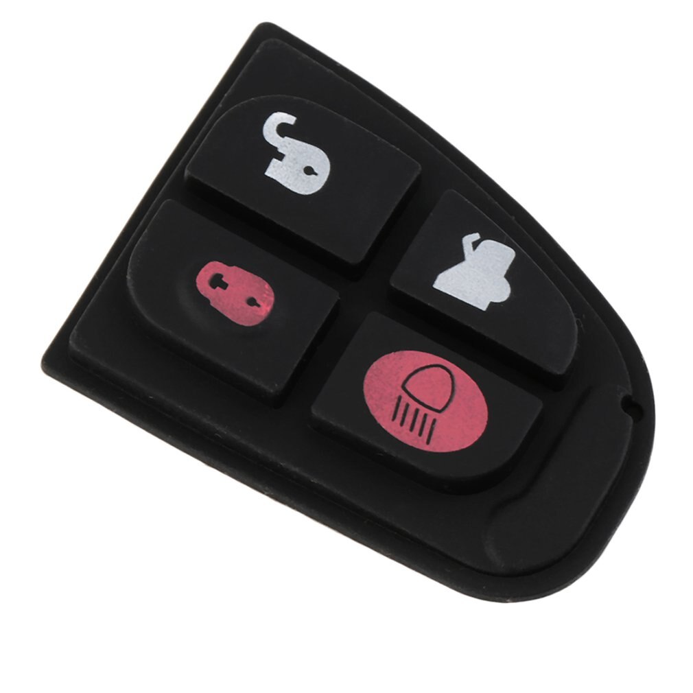 4 Button Rubber Pad Key Fob Skin Replacement For Jaguar Remote Smart Key