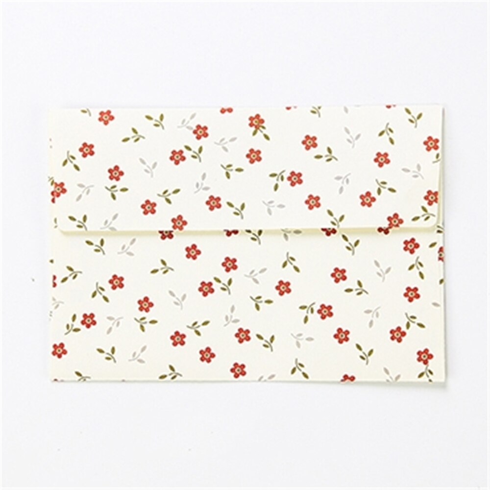 Sobres de flores Vintage, 5 uds., cubierta romántica de papel de carta, para manualidades, tarjetas de polietileno y bolsas de embalaje, cubierta para pagos, suministros para fiestas y bodas: 5pcs D