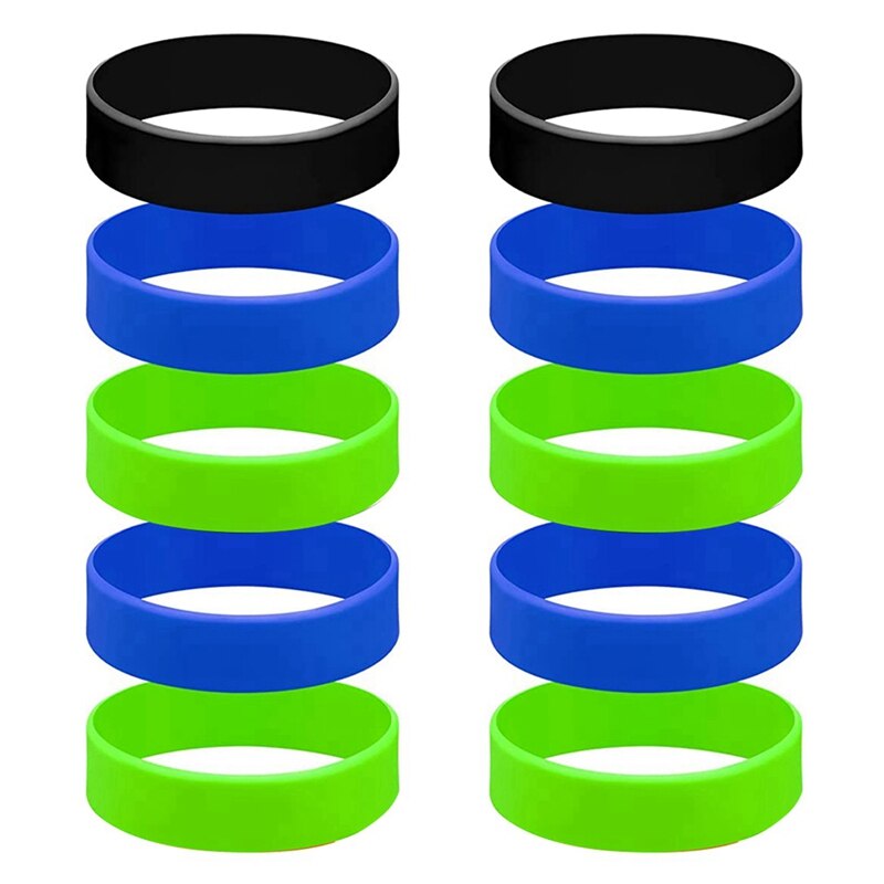 10Pcs 65Mm Silicone Bands For Sublimation Tumbler Heat Resistant Sublimation Paper Holder Ring Bands For Bottle Cup DIY: Default Title