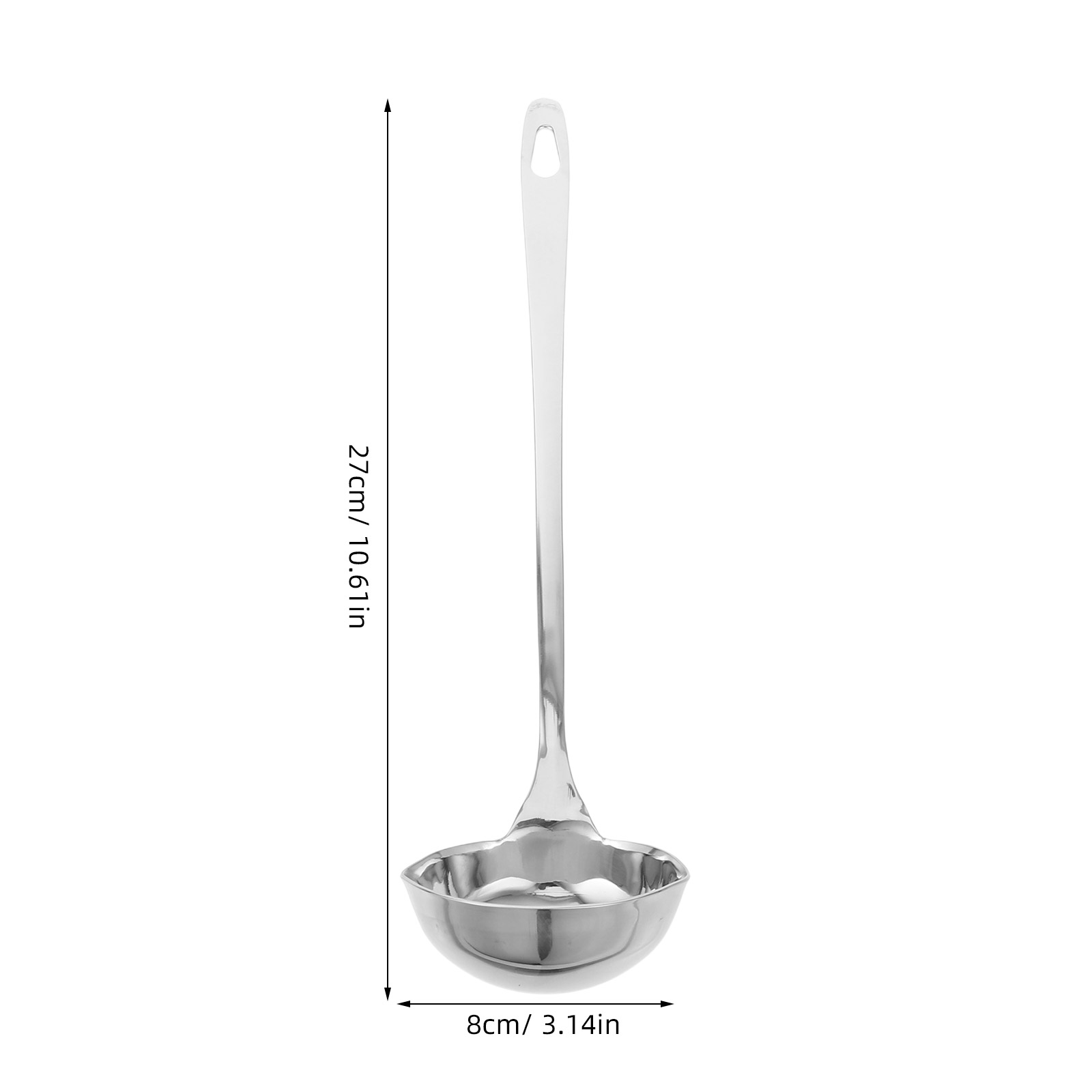 Stainless Steel Soup Ladle Double Mouth Spoon With Spout Large Canning Kitchen Ladles For Home Restaurant Serving Water Scoop: Default Title