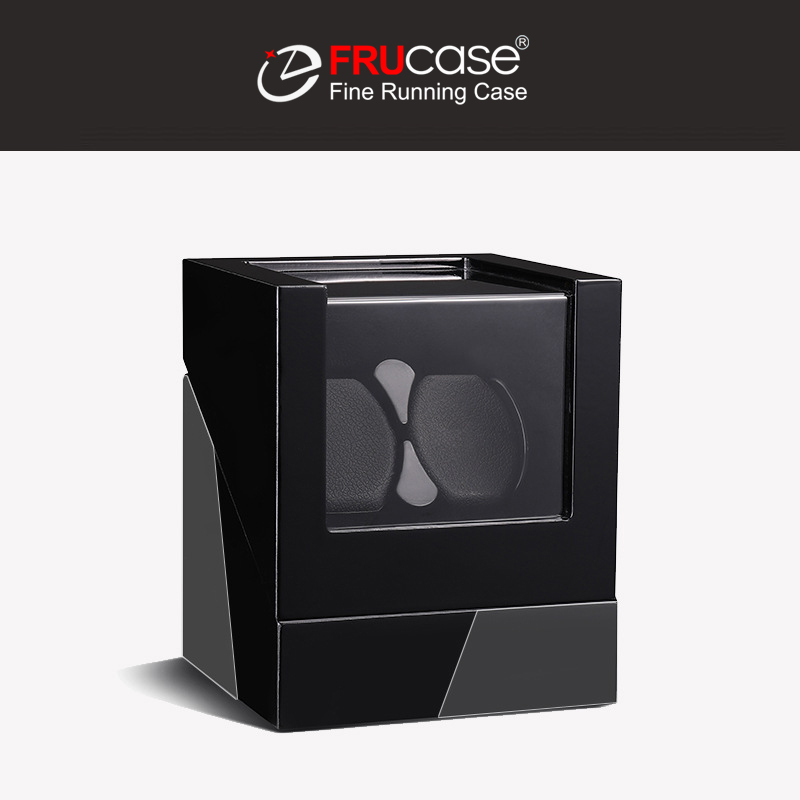 FRUCASE Mehrfarbiger Uhrenbeweger für Automatikuhren, Uhrenbox, USB-Kabel mit Batterieoption 1+0/2+0: Brown