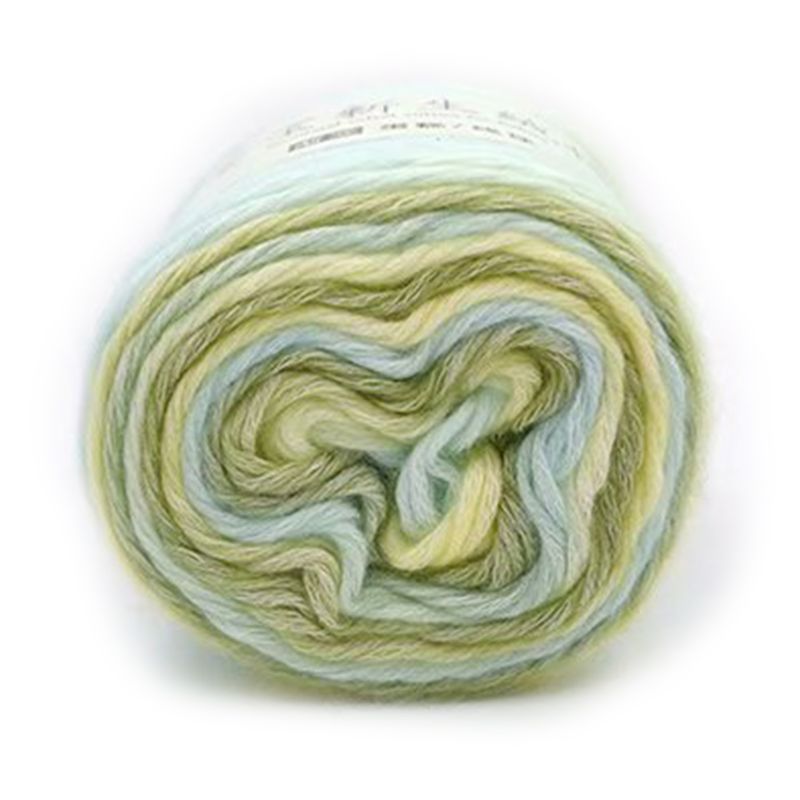 100G Regenboog Wollen Garen Diy Hand Geweven Taart Garen Muts Sjaal Trui Verven Garen: 1