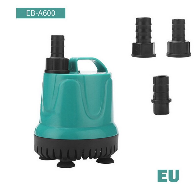 3/6/10/15/25W/35W Ultra-Quiet Submersible Water Fountain Pump Filter Fish Pond Aquarium Statuary Hydroponics Tank Fountain Tool: EB-A600 8W